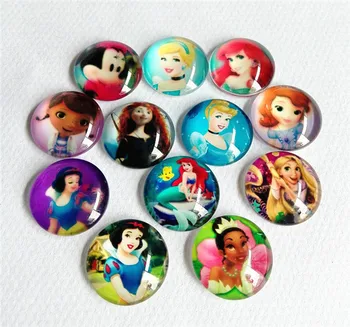 

50PCS Mixed 20mm Cartoon Cabochon DIY jewelry bracelet nacklaceHigh Quality pictures Handmade Glass Cabochons