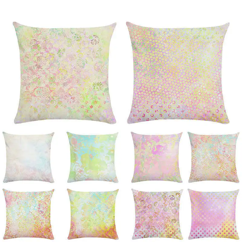 Nordic Colored Throw Pillow Case For Sofa/Living Room/Decoration/Home Decor Gradient Cushion Cover Not Sequin 18inchx18in | Дом и сад