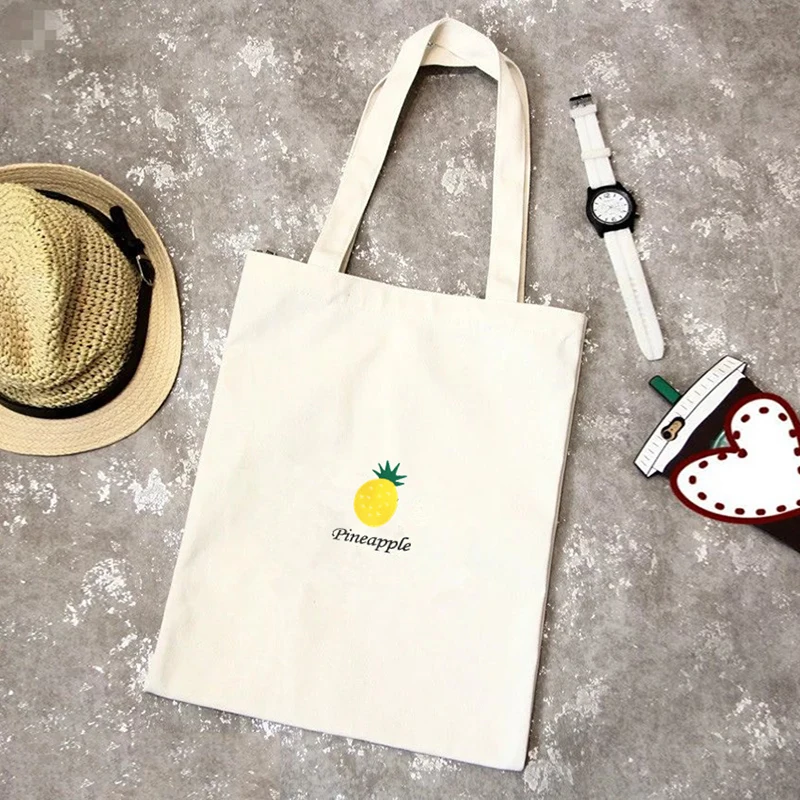 Casual Cartoon Fruit Print Large Capacity Shopping Bags Simple Student Beach Shoulder Bag Women Daily Canvas Handbag Tote Bag Casual Cartoon Fruit Print Large Capacity Shopping Bags Simple Student Beach Shoulder Bag Women Daily Canvas Handbag Tote Bag