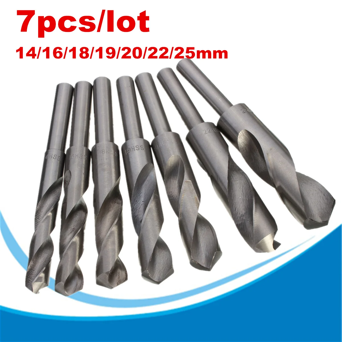 1Pcs Carbon Steel HSS Blacksmiths Drill Bit 1/2" Straight Shank 14/16