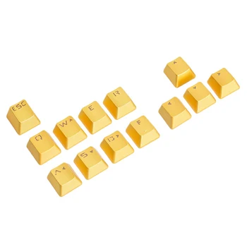 

[HFSECURITY] A Juggernaut Transparent Metal Keycaps For Mechanical Keyoard Gold Metal Keyboard Cover Keycap