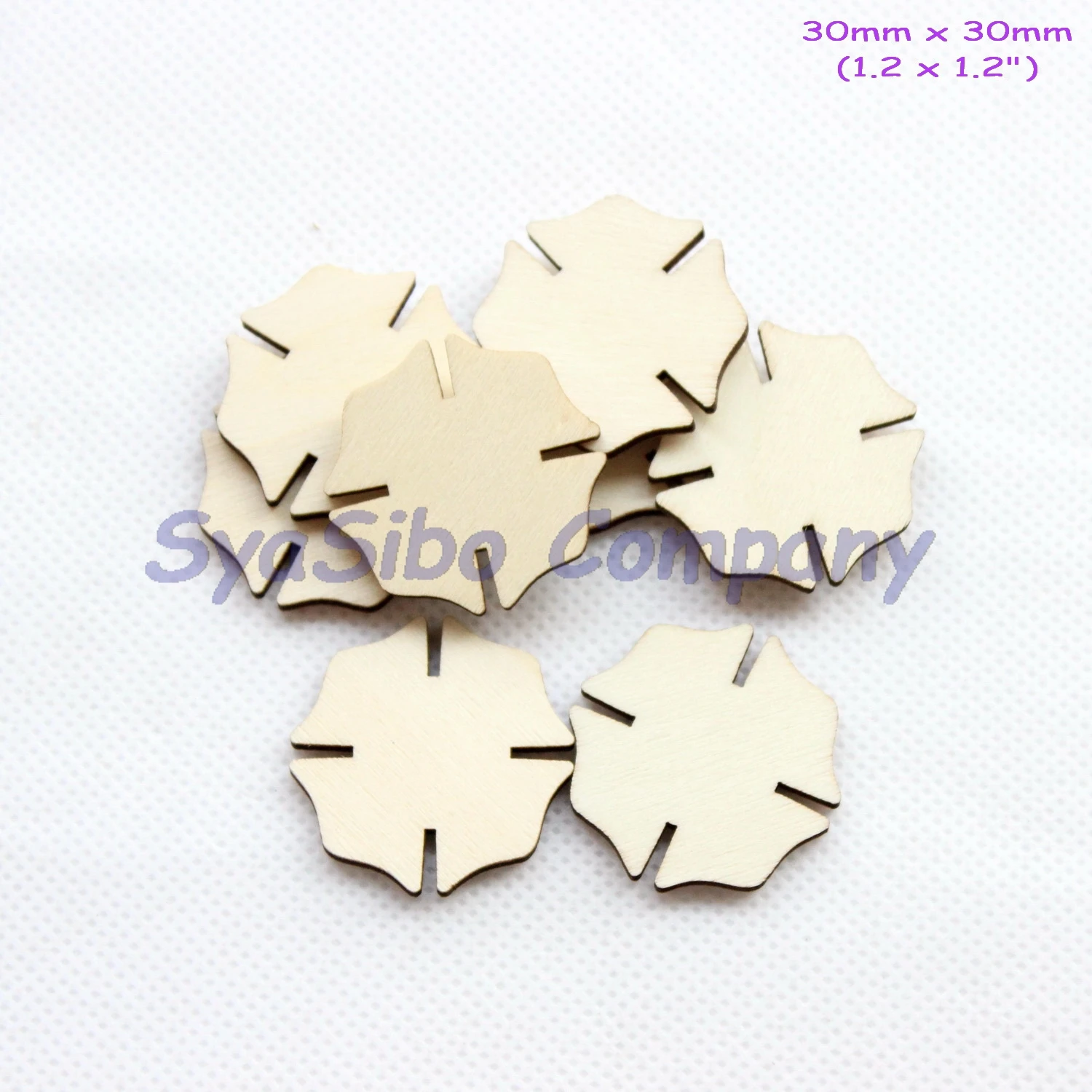 

(100pcs/lot) 30MM Blank Rustic Wood ff Maltese Oranments Unfinished Wooden Supply Cutout 1.2"-CT1414B