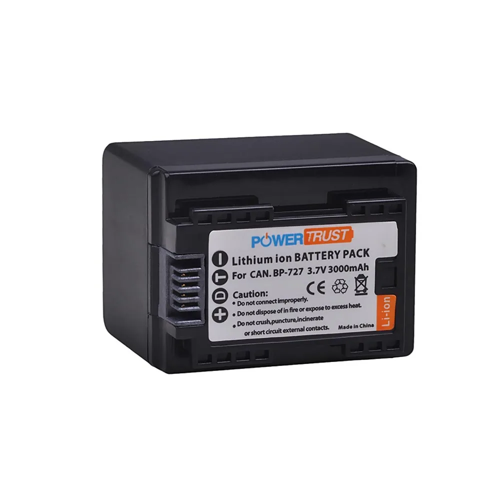 1X3,7 V 3000 мА/ч, BP-727 BP727 BP 727 Батарея для Canon VIXIA HF R30 M50 M52 500 M56 M506 R30032 R36 R38 R306 R400 R500 R600 R60 - Цвет: 1Pc