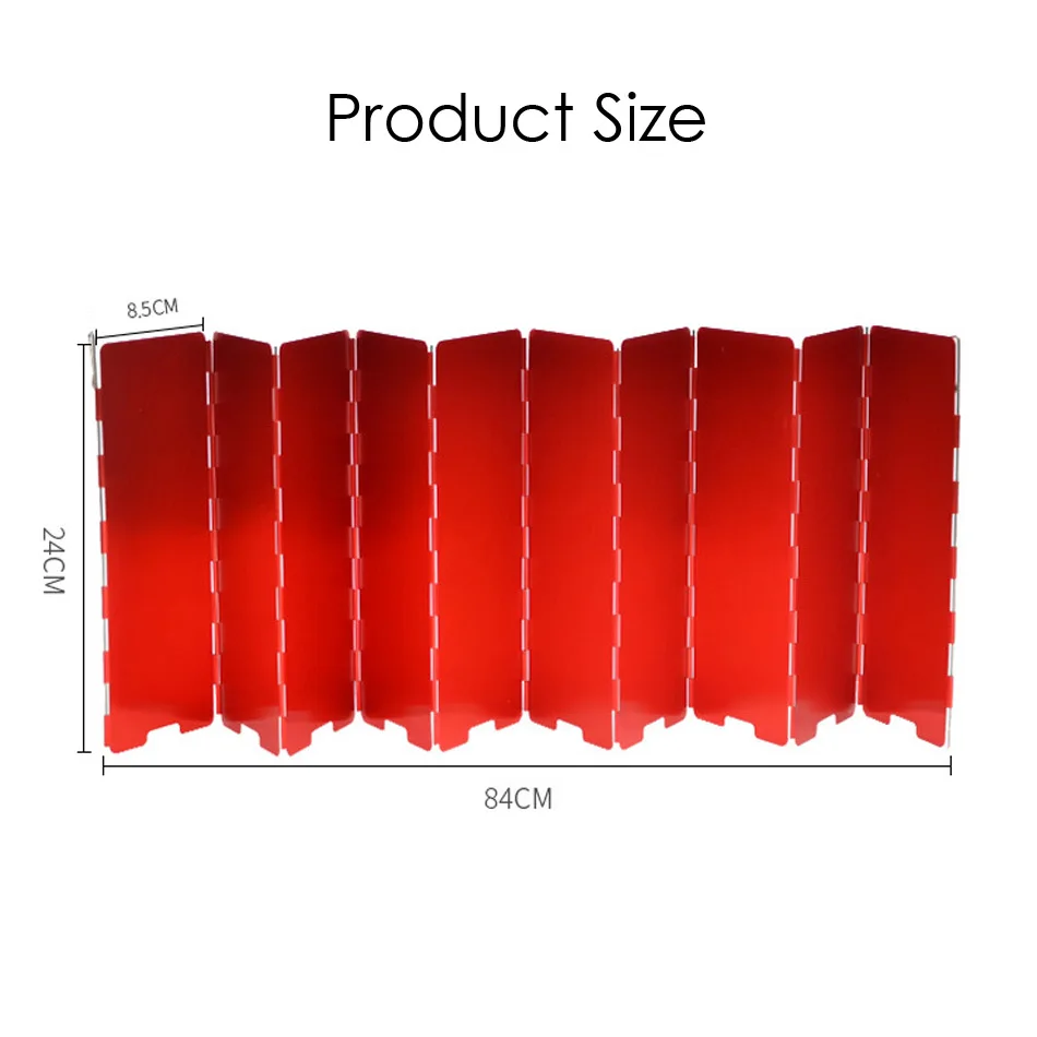 Походная ветрозащитная газовая плита для улицы, 10 шт., окисленное лобовое стекло, Экран Ветра, портативный дефлектор, плита Fogao Kamp