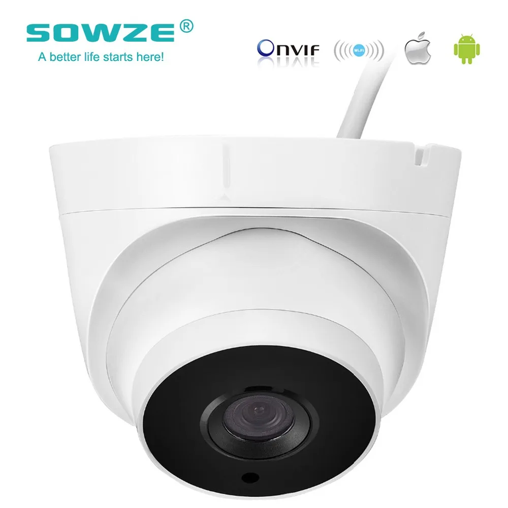 Sowze внешний аудио IP Камера 1080 P 960 720 (Sony imx322 Сенсор) крытый Купол видеонаблюдения ip 2