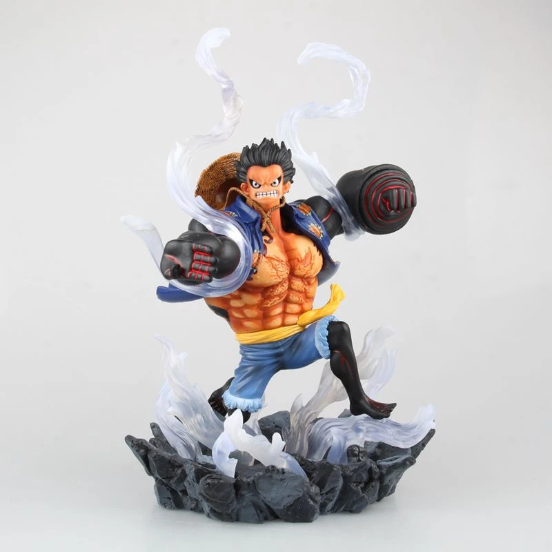 26cm One Piece Luffy Gear 4 Pvc Action Figures With Aura Anime Figure Monkey D Luffy Juguetes Toys For Children Gear Pics Gear Tankfigure Glass Aliexpress