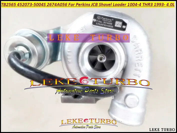 TURBO TB2565 452073-5004S 452073 2674A056 Turbocharger For Perkins JCB Shovel Loader Power Units Various 1004-4 THR3 1993- 4.0L 107HP (2)