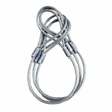 Подъёмный строп диаметр 10 мм стрейч длиной 1 метр с кольцом стальной трос слинг