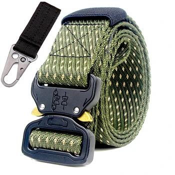 

Military Tactical Nylon Belt Metal Buckle Waist Strap Jeans Belt Outdoor Tactical Belt men's Military Nylon Belts Army Ceinture