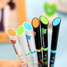 Корейская романтическая цветок небольшой свежий креативный гель 0.5 мм с черными чернилами канцелярия ручки