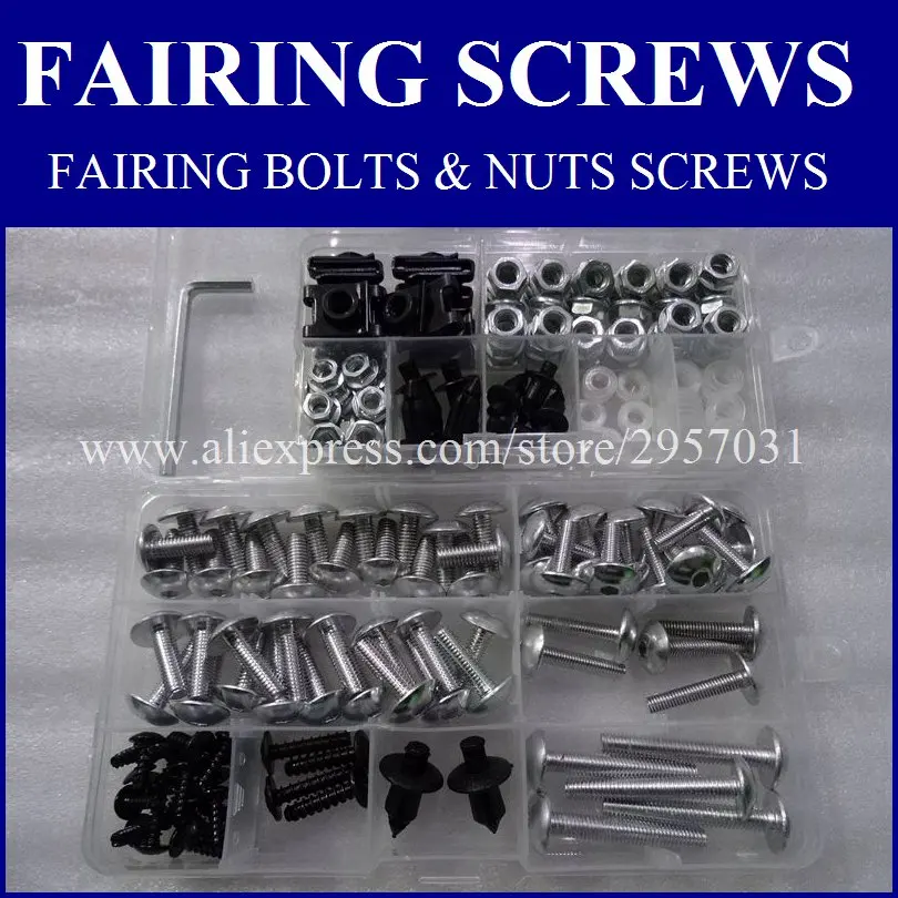Stainless Steel Fairing Bolt Kit Body Bolt Washer For Suzuki GSX-R 600 750 04-05
