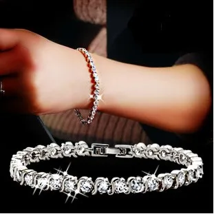 New 2016 crystal zircon bracelet female fashion lovers 925 sterling silver ladies`bracelets jewelry wholesale birthday gift New 2016 crystal zircon bracelet female fashion lovers 925 sterling silver ladies`bracelets jewelry wholesale birthday gift