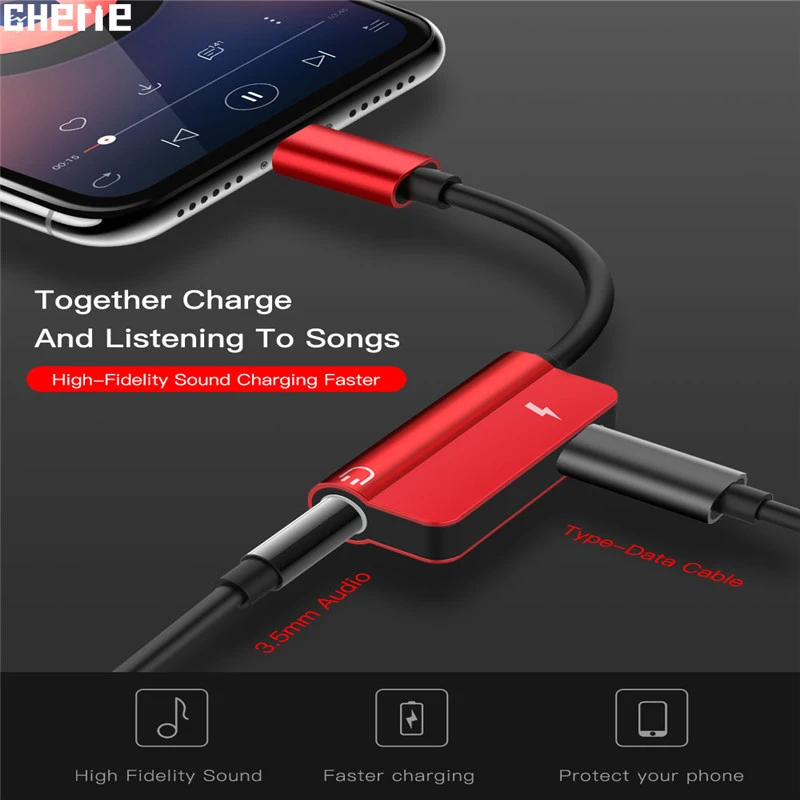 Cherie адаптер для наушников Зарядка Oneplus 7 Pro huawei Xiaomi USB C Jack Dongle type 3 5 мм Aux аудио