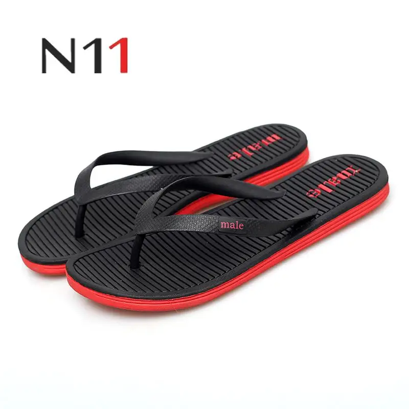

N11 2019 New Arrival Large Size 45 Summer Men's Flip Flops High Quality Beach Sandals Anti-skid Zapatos Hombre Casual Shoes hot