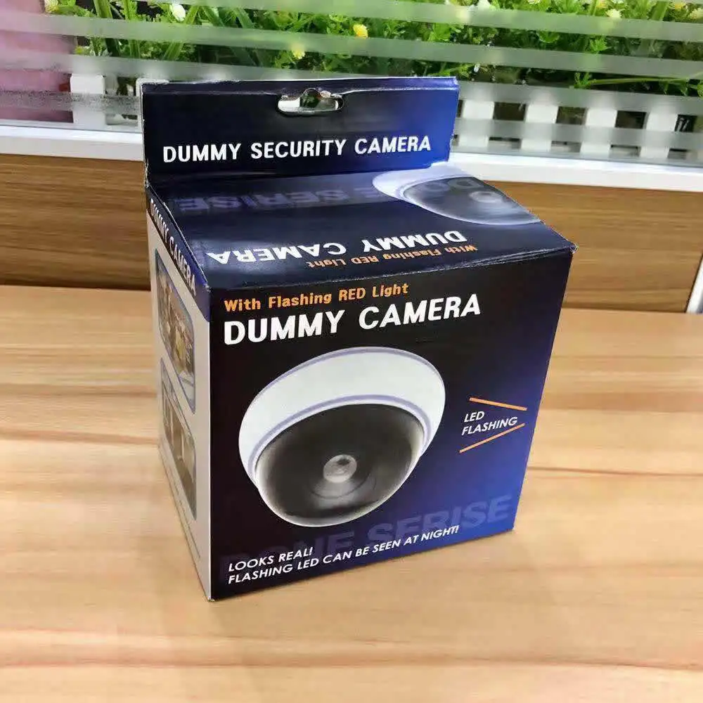 Wsdcam домашняя семейная наружная камера видеонаблюдения поддельная манекеновая камера наблюдения купольная мини-манекен камера со светодиодной подсветкой белая
