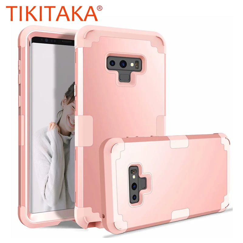 

Anti-Knock Phone Case For Samsung Galaxy S9 S8 Plus Note 8 9 Case PC+TPU 3 Layer Hybrid 360 Degree Full Body Protective Cover