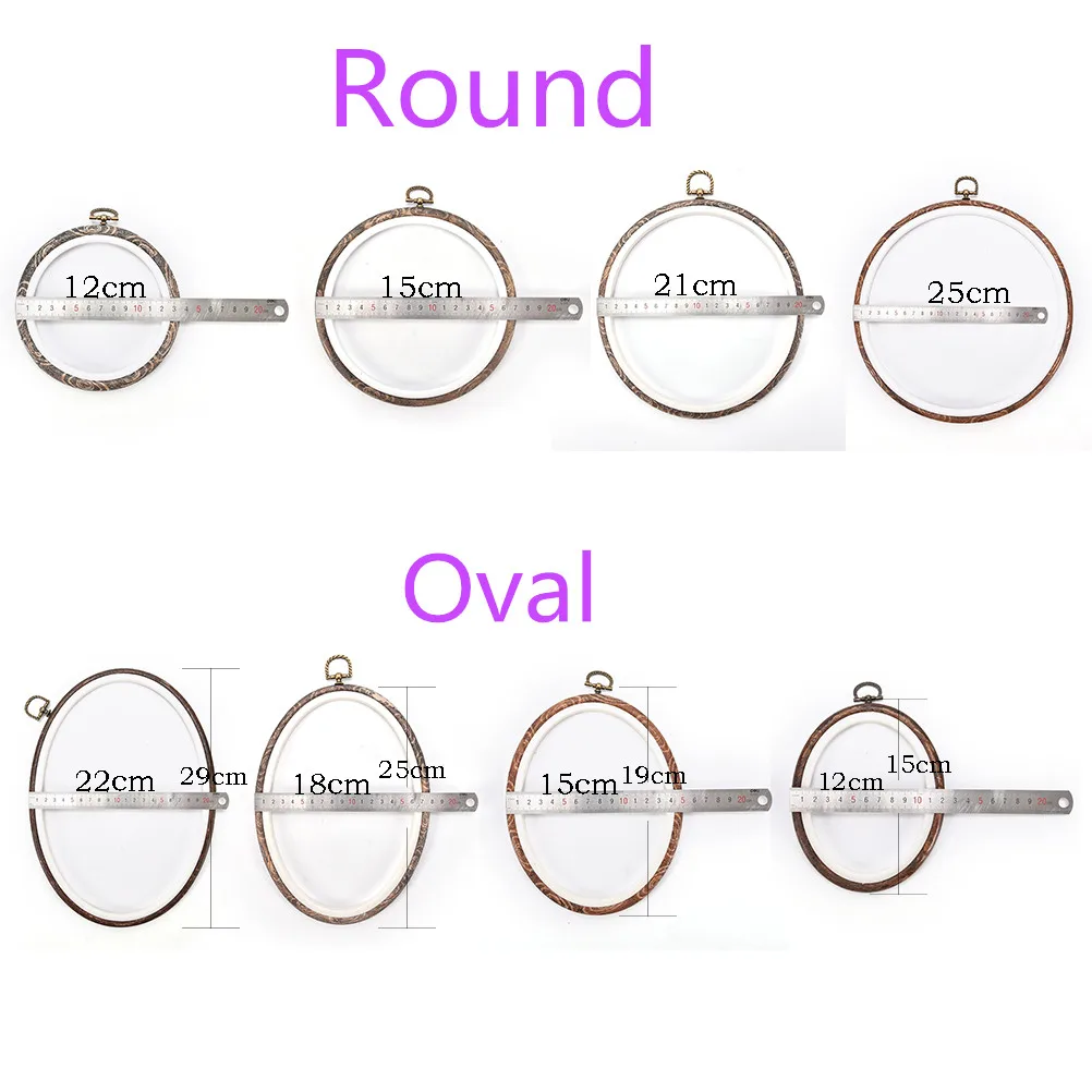 

Practical 12-29cm Bamboo Wooden Embroidery Hoop Rings for DIY Cross Stitch Needle Craft Tools Embroidery Hoops Frame Set