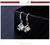 Модный дизайн набор украшений для женщин 925 пробы серебряный комплект ювелирных изделий квадратная Подвеска Ожерелье серьги продвижение