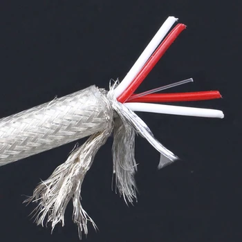 

Hifi audio QED 4 core silver plating RCA audio cable signal cable for Audiophile