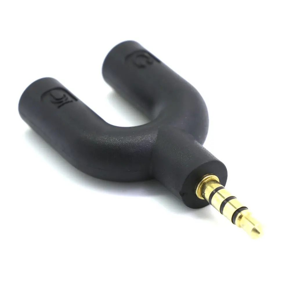 

Headphone Microphone Splitter 3.5mm Audio Splitter U Jack to Headphone Microphone 2 Way U Splitter Converter Adaptor