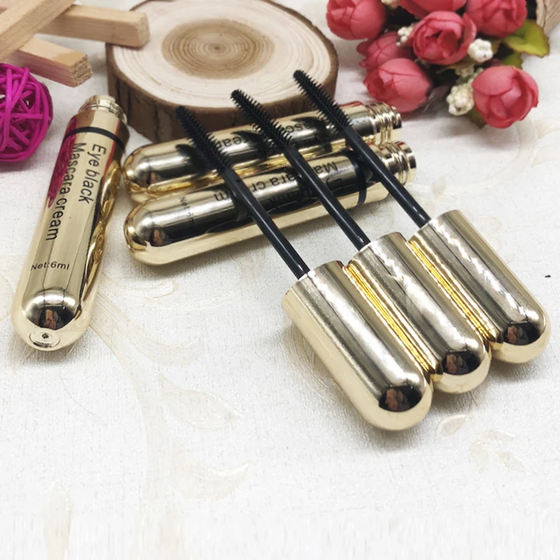 10/20/50pcs Empty Plastic Gold Cosmetic Mascara Tube Refillable Package