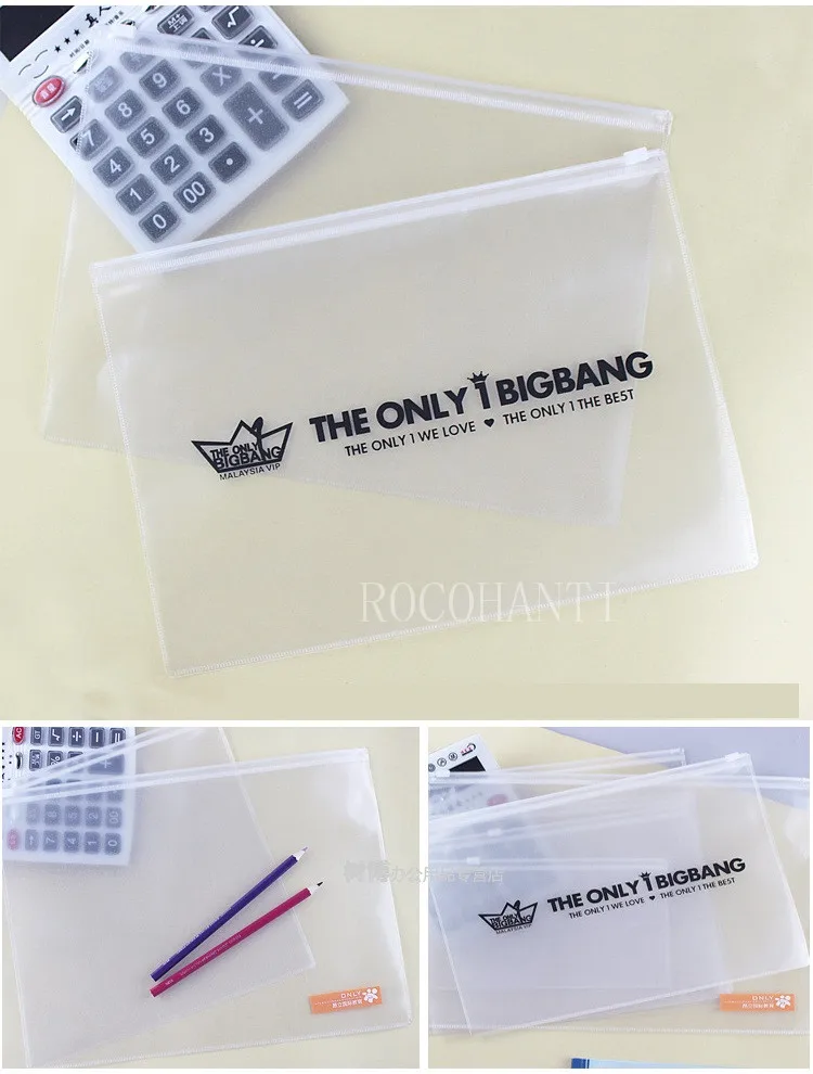 10x водонепроницаемый прозрачный ПВХ мешок на молнии пользовательский пластиковый мешок с застежкой-молнией прозрачный органайзер для документов A4/B5/A5/A6