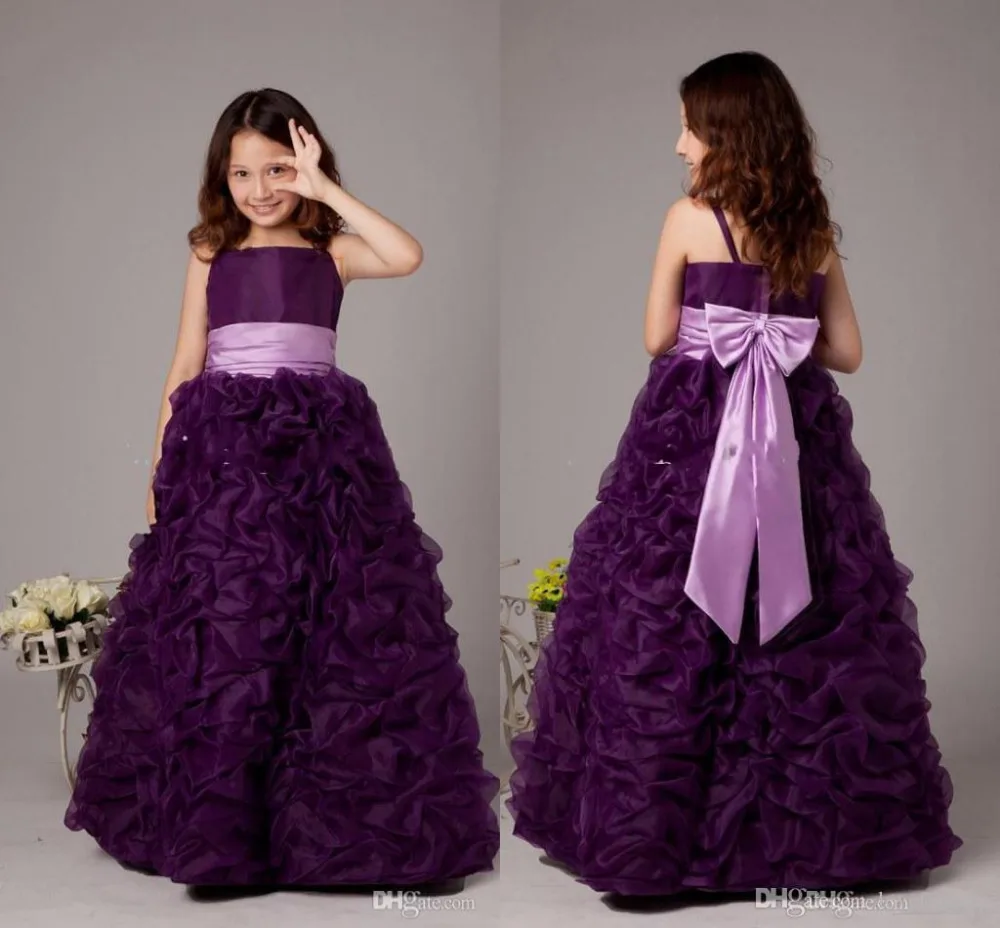 Dark Purple Childrens Bridesmaid Dresses Carley Connellan