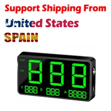 Универсальный gps HUD цифровой Head Up Дисплей автомобиля Скорость ometer Скорость Предупреждение сигнализация автомобиль украшения украшение кулон для интерьера