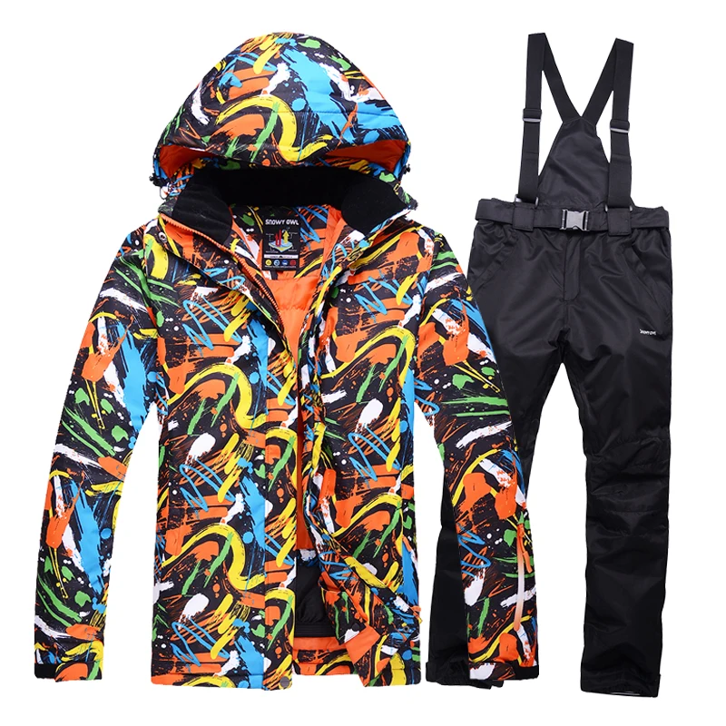 High quality Outdoor font b Women s b font ski suit and Men windrpoof set skiing