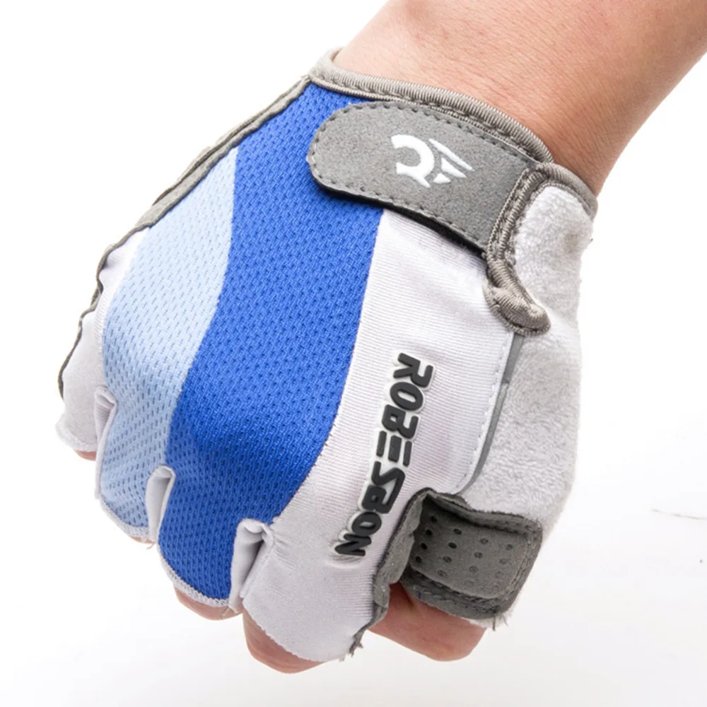 

1 pair Anti-slip Half Finger Gloves Mens Women's Mittens Summer Sports Shockproof Cycling Glove Riding Gym Fitness breathable