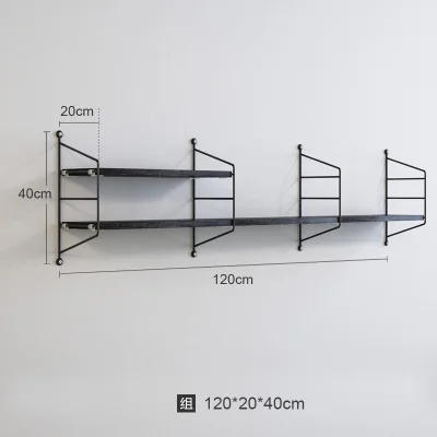 Модный настенный стеллаж в стиле Луи, железный арт ТВ, украшение для гостиной, креативная перегородка, подвесная книжная полка для спальни - Цвет: G17