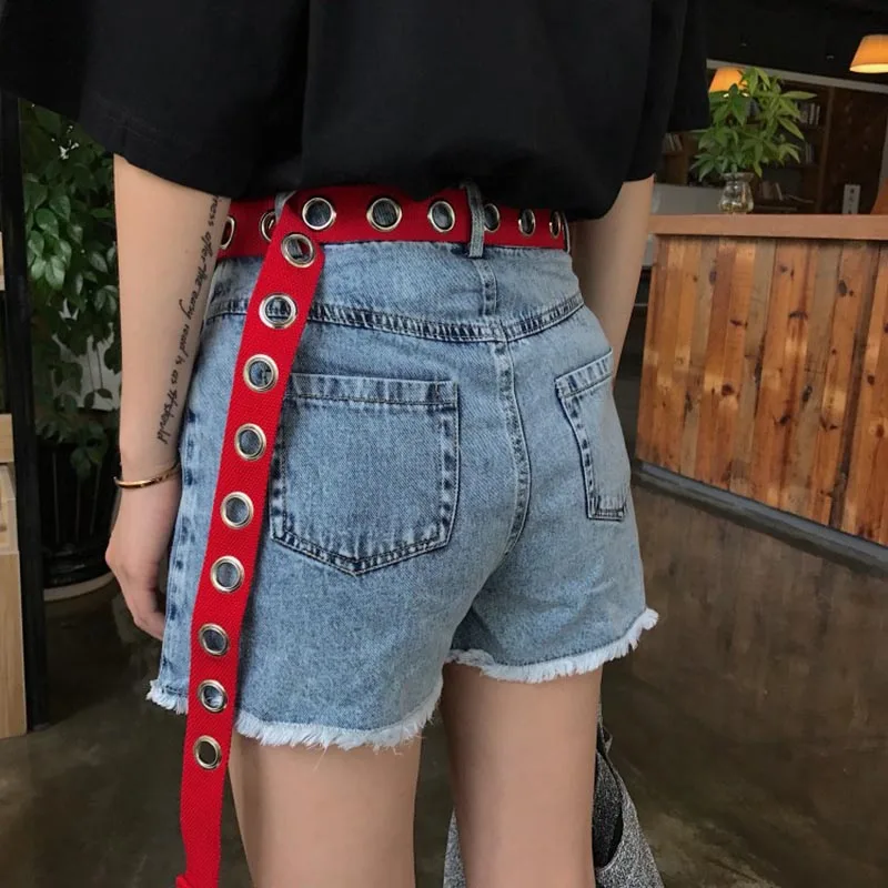Long-Personality-Design-HOT-casual-ring-black-metal-belt-female-students-jean-canvas-waist-belts-tide