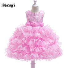 Berngi/Вечерние платья для маленьких девочек на свадьбу; многослойное платье-пачка для торжественных случаев; Бальные платья