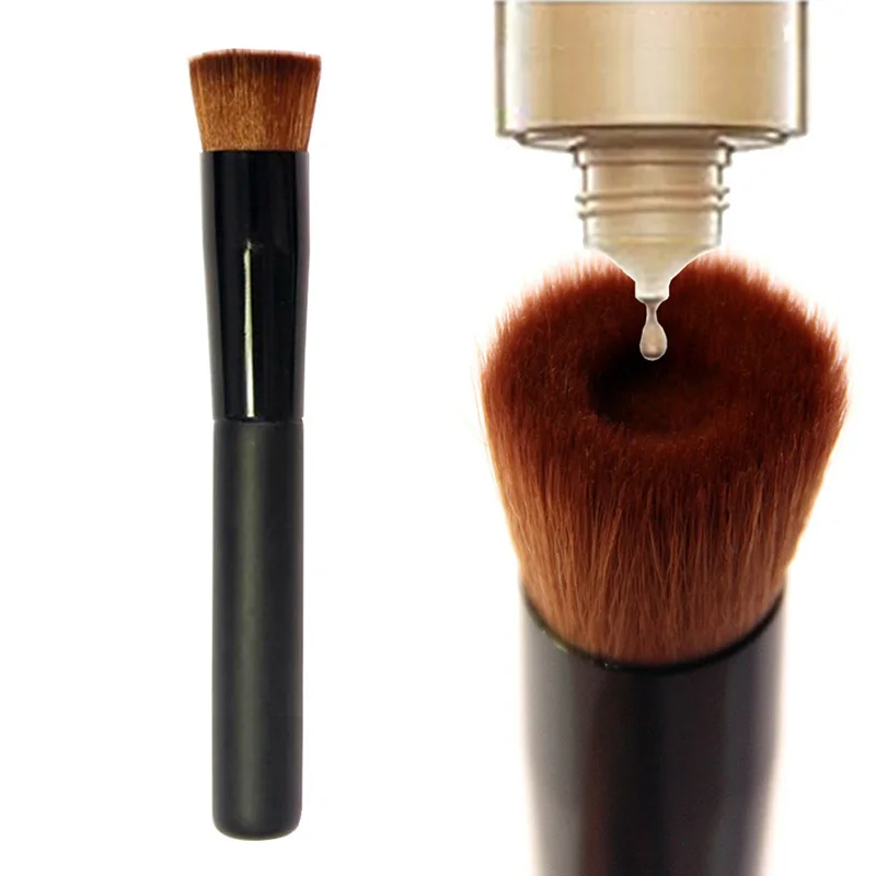 Multifunction Pit Brush Flat Concave Angled Liquid Foundation Brush