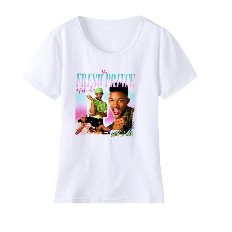 Fresh Prince of Bel Air футболка женская летняя обувь Забавные футболки с графикой будет