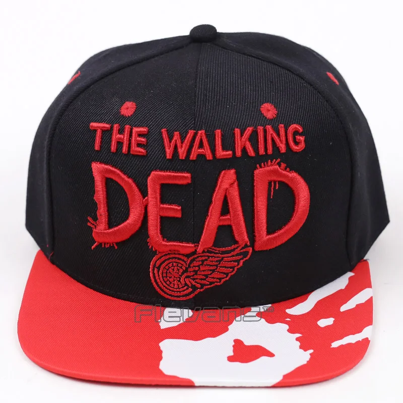 Мужская и женская кепка "Ходячие мертвецы" s хлопковая бейсболка хип-хоп бейсболка 2 стиля - Цвет: B