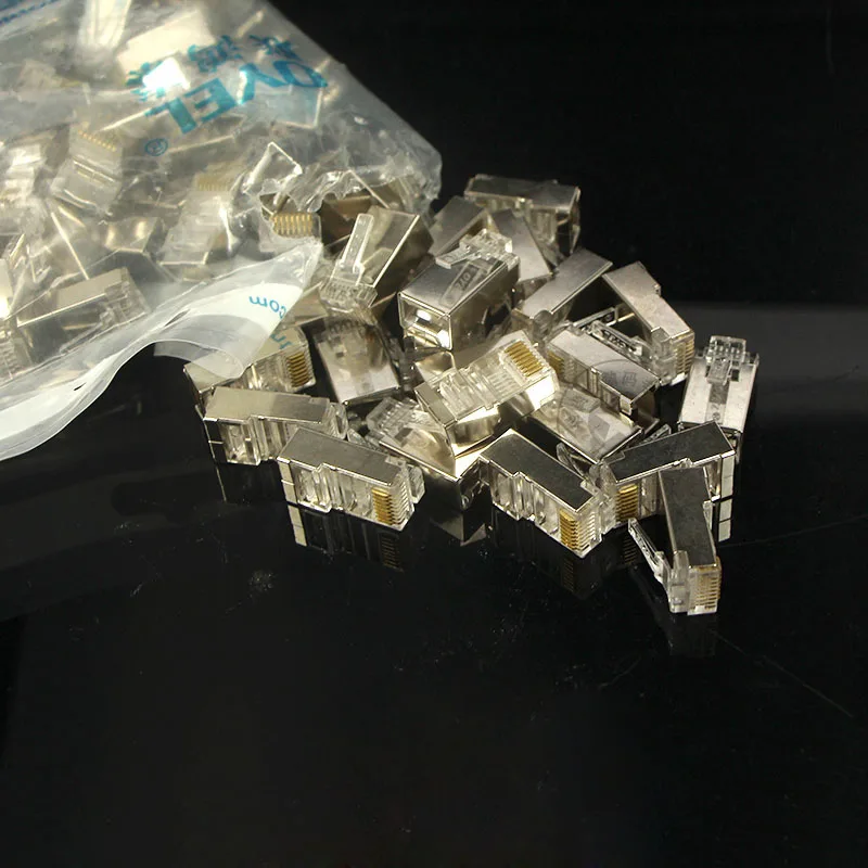 Network cable five kinds of shielded crystal head, five kinds of Fast