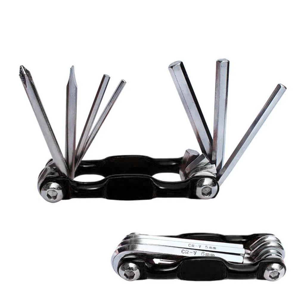 Bicycle multi-tool 7 in 1 Bike Tools Sets Mountain Bike Cycling Multi Repair Tool Kit Pin Key