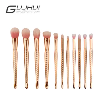 

GUJHUI Makep Bursh 11PCS Make Up Foundation Eyebrow Eyeliner Blush Cosmetic Concealer Brushes maquiagem profissional completa