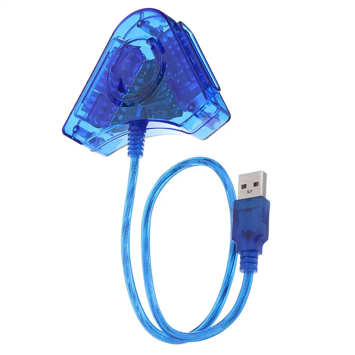 Джойстик USB двойной плеер конвертер Кабель-адаптер для PS2 геймпад две игровые станции 2 шт. игровой контроллер USB с CD драйвер