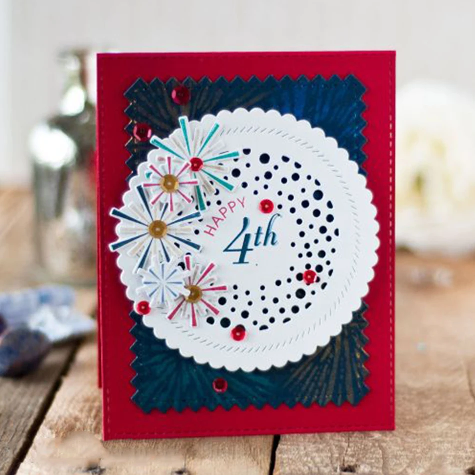 

Circle Dies Background Frame Metal Cutting Dies Heart Dies for Scrapbooking Card Making Album Embossing Crafts Stencil Craft Die