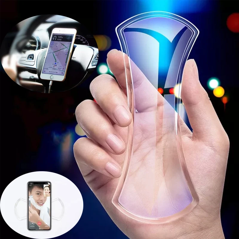 

Multi-function Lazy Car Phone Holder PU Universal Car Accessories Support Smartphone Mobile Phone Holder Stand for IPhone Oppo