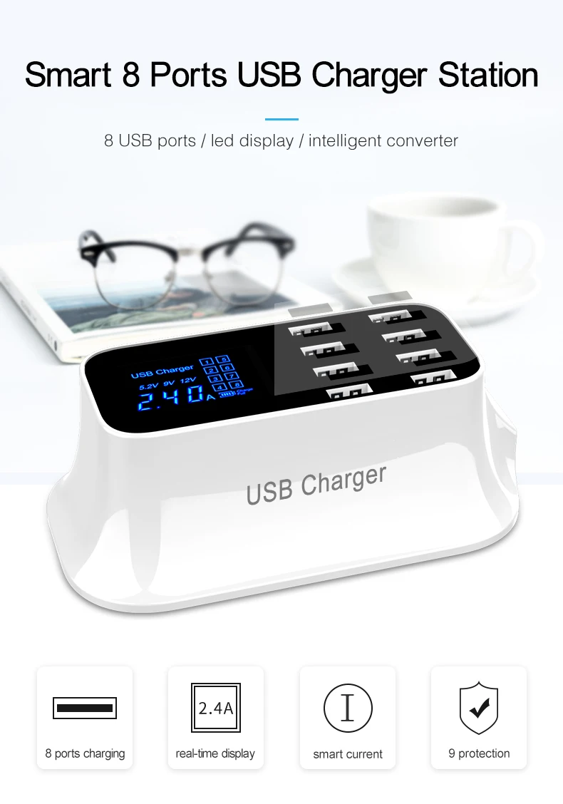 Quick Charge USB Charger iPhone Xiaomi Samsung OPPO usb adapter  (1)