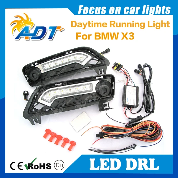 LED Car Daytime Running Light Canbus 12V 6W*2 Cr ee High power 1320lm