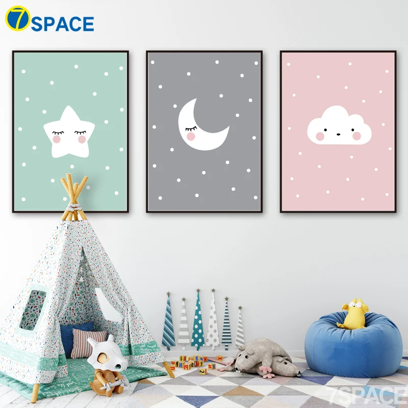 Aliexpress Buy 7 Space Nordic Poster Cartoon Wall