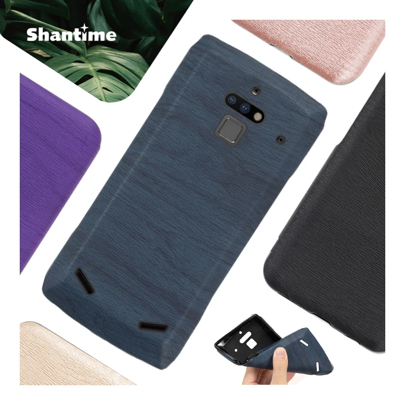 Зернистая текстура древесины Для Doogee S70 Lite Мягкий Силиконовый Чехол гелевый