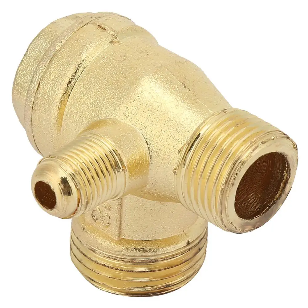Ochoos Valve Bodies Air Compressor Check Valve Filled Three-way Unidirectional Check Valve Connect Pipe Fittings Tube Connector Thread Valve Ochoos Valve Bodies Air Compressor Check Valve Filled Three-way Unidirectional Check Valve Connect Pipe Fittings Tube Connector Thread Valve