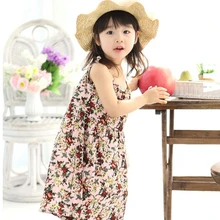 Летние для милых девочек пляжная юбка один 1 предмет Флора украшения печати Предохранители сыпи спорта людей Платье Защита от солнца UPF50+ 90-130 см многоцветный