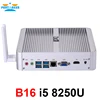 Partaker Fanless Mini Computer i7 8550U/6567U i5 8250U/7260U 2*DDR4 Msata+M.2 SSD Micro PC Win10 Pro Barebone HTPC Nuc VGA HDMI ► Photo 2/6