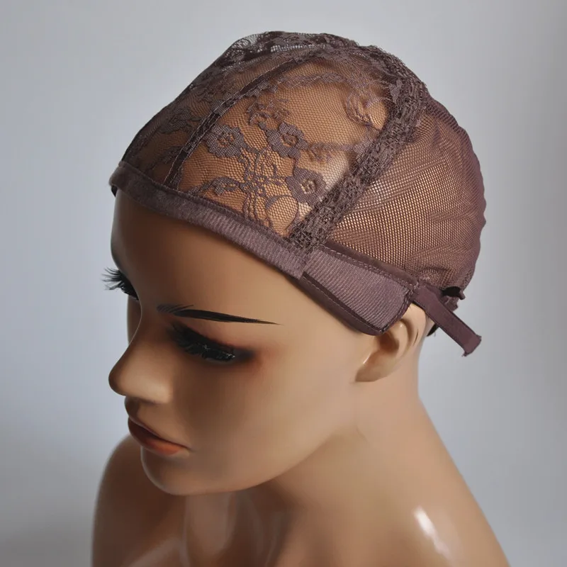 

Hot Sell Brown Wig Caps For Making Wigs Hair Weaving Stretch Adjustable Wig Cap Dome Cap For Wig